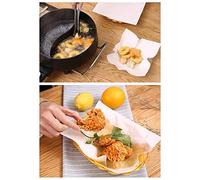Haofy Papier Buvard Alimentaire de 50 Feuilles, Plaque de Cuisson de Cuisine Absorbant l'huile pour les Aliments Frits, Antiadhésif, Idéal pour la Cuisine et la Friture à la Maison (Comme montré)