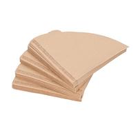Haofy Papier Filtre à café 100 Pièces en Forme de Cône, Passoire Jetable en Pâte de Bois Naturelle pour la Cuisine à Domicile, le Bureau, l'application dans un café (#2)