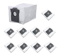 Haofy Paquet de 10 Sacs à Poussière pour Aspirateur Robot Sacs de Remplacement au Charbon Actif avec Poignée Push-pull Filtration à 99,9% Grande capacité pour L10s Ultra X40 X50 L40 E30 P50