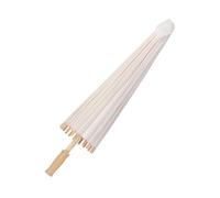Haofy Parapluie Classique en Papier Chinois de 45,7 Cm, Cadre en Bois Fait à la Main avec Surface en Papier huilé pour Peinture, Décoration de Mariage, Accessoire Photo, Fête Prénuptiale, (Diamètre