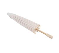 Haofy Parapluie Classique en Papier Chinois Fait à la Main en Bois huilé pour Bricolage, Peinture, Décoration de Mariage, Accessoire Photo, Douche (Diamètre environ 29,5 cm)