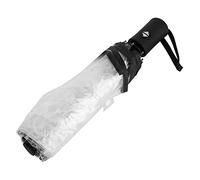 Haofy Parapluie Transparent Pliable Parapluies Portatifs À La Mode Pour Femmes Parapluie Transparent À Bulles (Noir)