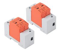 Haofy Parasurtenseur Photovoltaïque AC Dispositif de Protection de Parafoudre Durable 2P 420V pour Disjoncteur Domestique Composants Amovibles pour Un Câblage Pratique (Imax : 20kA)