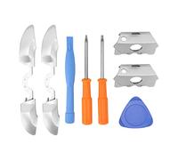 Haofy Pare-chocs de Remplacement, Boutons Gauche et Droit, Pièces de Déclenchement pour Manette One, Forme Unique, Matériau ABS, Argent, Répare Parfaitement les Pare-chocs Endommagés, pour/nouveau