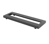 Haofy Pédalboard de Guitare en Alliage en Aluminium Design Creux Protection de Bord Complète pour les Guitaristes et les Amateurs de Musique Organisent Leurs Effets pour la Pratique Plate et la