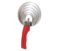 Haofy Peigne à Curry en Acier Inoxydable, Brosse de Toilettage Réversible en Métal pour Chevaux avec Prise Confortable pour Moutons et Bétail (Peigne Vache et Cheval 6 Cercles)