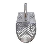 Haofy Pelle à Sable Précise en Acier Inoxydable avec Poignée Amovible pour Détecteur de Métaux, Tamisage de Sable pour la Chasse au Trésor sur la Plage, Matériau Durable, 26,7 X 15 X 8,9 Cm
