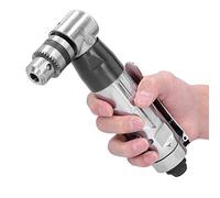 Haofy Perceuse Réversible à Angle D'air, Outil de Perçage Pneumatique à 90 Degrés avec clé, Fonction Avant et Arrière, Haute efficacité pour Plaque de Fer et Planche de Bois