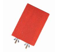 Haofy Perrot Safe en Bois Perchy Stand Toy Playground pour la Coupe des Ongles et Le Point de Sommeil, pour Exercice D'oiseau pour Animaux de Compagnie Rouge/Jaune 9 * 13cm (Vis à Courtes durée)