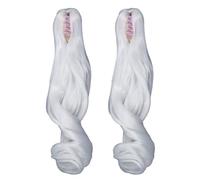Haofy Perruque de Poupée Bou Boucles Romaines, Pince à Cheveux Synthétique, Queue de Cheval pour Poupées Articulées, Longueur de 10 Pouces, Aspect Naturel Doux, Style Facile, Utilisation