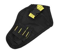 Haofy Petit Sac de Taille en Tissu Oxford, Support de Perceuse, Pochette de Rangement Portable pour l'efficacité, Noir et Jaune (Ruban Noir + Jaune)
