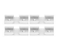 Haofy Pièces D'intersection de Voie en T à Surface Lisse, Goulotte Universelle Légère pour le Travail du Bois, pour Charpentier (SILVER)