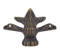 Haofy Pieds de Boîte en Bois Décoratifs en Alliage de Zinc, Style Rétro pour Boîte à Bijoux et Cadeau, 4 Protections d'angle de Pieds de Meubles pour Armoires, Tiroirs, 2,4 X 1,8 X 0,6 Pouces,