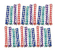 Haofy Pièges à Doigts en Bambou, Jouet à Mâcher Doux, Bricolage pour Oiseaux, 24 Pièces, Piège à Doigts Chinois en Bambou pour Fêtes d'enfants