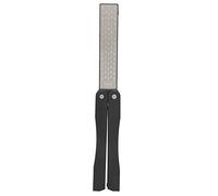 Haofy Pierre à Aiguiser Rapide Double Face de Poche pour Couteaux/outils D'extérieur Pliable Portable Grain 400/grain 600 pour Camping/randonnée, ABS + Diamant Noir 4,9 X 1,2 X 1,0 Pouces Pièce