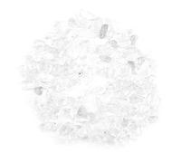 Haofy Pierres de Quartz Chips dégringolés Pierre Cristal concassé Puces de Pierre dégringolées Naturelles Pièces concassées Roches de guérison Gravier décoratif intérieur Feng Shui Pierres (Blanc)