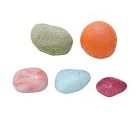 Haofy Pierres Décoratives d'aquarium Roches de Rivière Colorées en Pierre 5 Pièces Tailles Mélangées pour Décor d'aquarium Affichage de bonsaï et Mini Décoration de Paysage pour Les Utilisateurs