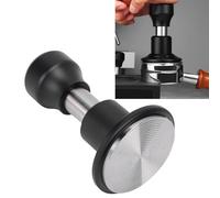 Haofy Pilon à café 58.5MM, Poignée Ergonomique en Acier Inoxydable 304, Mécanisme de Pédale Précis, Accessoires de Machine à Expresso à Domicile, Outil de Bourrage, 3 Bases