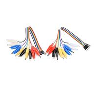 Haofy Pince à Conduction électrique Stable pour Sauter le Jeu de Fils, Couleurs de Connexion Différenciées, Clip sur Fil de Connexion Mâle/femelle 20 Cm pour les Besoins Spécifiques des Utilisateurs