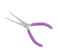 Haofy Pince à Nez Aiguille 6 Pouces en Acier à Haute Teneur en Carbone, Mini Pince à Poignée Ergonomique à Surface Miroir pour Créer des Formes Complexes