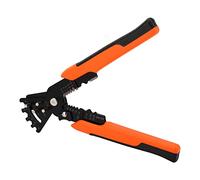 Haofy Pince Coupante pour Dénuder les Câbles, en Acier au Chrome Vanadium, Pince de Séparation de Fil D'électricien, Dénudeur, Poignée Ergonomique en Caoutchouc pour clé à Molette, Rouge Orange