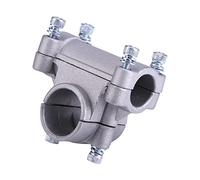 Haofy Pince de Support de Poignée avec Boulons, Support de Poche pour Pince de Support de Poignée pour Débroussailleuse Débroussailleuse Tube Accessoires de Jardinage 28 Mm (Support croisé (26, 19))