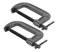 Haofy Pince G Robuste en Acier Malléable, Outil de Serrage Fixe de Type C pour L'artisanat du Travail du Bois, 2 Pièces, Idéal pour les Professionnels