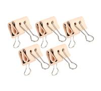 Haofy Pinces à Reliure, Pinces Légères en Acier Inoxydable pour l'artisanat de Bricolage, Enveloppées de Cuir Robuste, Idéales pour l'artisanat du Papier et du Cuir