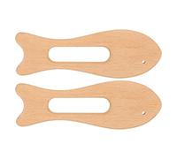 Haofy Planche Gua Sha en Bois de Hêtre Durable, Grattoir Sûr pour les Soins du Corps, 2 Pièces pour le Visage, les Bras et les Jambes