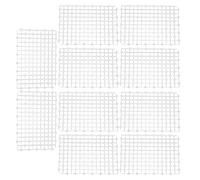 Haofy Plaques de Grille de Filtre D'Aquarium 10 Pièces pour Utilisation en Aquarium, Panneaux Filtrants en Plastique Durables en Noir, Transparent ou Blanc, Installation Facile (White)