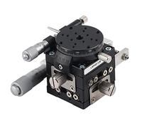 Haofy Plate-forme de Coupe φ40 Mm Table Coulissante de Réglage Linéaire Manuel pour un Positionnement Précis et un Réglage Précis du Déplacement dans les équipements de Test et les Mesures Optiques