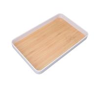 Haofy Plateau de Service Rectangulaire Empilable en Plastique pour Ustensiles de Cuisine de Papeterie, Plateau Pratique pour Environnement organisé, Matériau : Plastique (30x19,5 cm / 11,8x7,7 pouces)