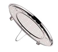 Haofy Plateau de Support de Support de Cuisson à la Vapeur Durable en Acier Inoxydable pour la Cuisson, Stable, Conception Résistante à L'eau, Facile à Nettoyer pour Divers Aliments (Taille L 24