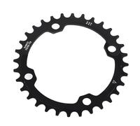 Haofy Plateau Simple de Vélo de Montagne en Acier Léger 32/34/36/38T, Pièce de Manivelle Durable pour la Réparation de Vélos, Convient au Modèle de Boulon de 104 Mm pour les Vététistes (38T)