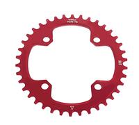 Haofy Plateau Simple de Vélo de Montagne en Acier Léger 32/34/36/38T, Pièce de Manivelle Durable pour la Réparation de Vélos, Convient au Modèle de Boulon de 104 Mm pour les Vététistes (36T)