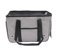 Haofy Pochette de Voyage Portable à Côtés Souples pour Petit Chien (L 50 X 19 X 30 cm, pour Moins de 7,5 kg)