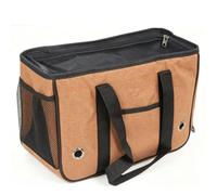 Haofy Pochette de Voyage Portable à Côtés Souples pour Petit Chien (S 39 X 17 X 27 cm, pour Moins de 2,5 kg)