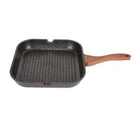 Haofy Poêle à Griller Antiadhésive pour Cuisinière en Aluminium de 1,2 Pouce de Profondeur Carrée Compatible avec l'induction - Poêle à Frire avec Répartition Uniforme de la Chaleur pour la Cuisson