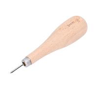 Haofy Poinçon à Pointe de Diamant en Cuir de 3 Mm, Manche en Bois de Hêtre, Outil de Couture en Forme de Gourde pour l'artisanat du Cuir et les Projets de Bricolage