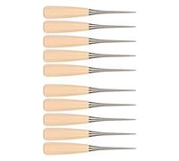 Haofy Poinçon Professionnel en Cuir avec Poinçon en Acier Inoxydable et Manche en Bois pour Reliure de Livres - Outil de Couture Robuste pour la Couture, l'artisanat et la Réparation de la Maison