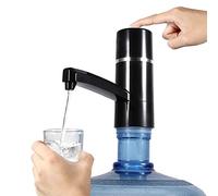 Haofy Pompe à Eau électrique Portable, Pompe USB Rechargeable sans Fil pour Bouteille d’Eau Universelle, Distributeur Automatique d'eau Filtre Pompe de Verres pour Bureau, Domicile Extérieur (Noir)