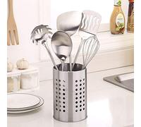 Haofy Porte-Outils de Cuisine, Rangement d'ustensiles en Acier Inoxydable pour Outils de Cuisine, Organisateur 12x18CM pour la Maison et l'université (Comme montré)