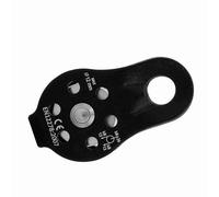 Haofy Poulie Simple pour l'escalade, Poulie en Alliage d'aluminium 26KN, Rotation sans Effort, Durable et Sûre pour une Utilisation Intensive dans l'escalade et le Transport (BLACK)