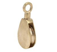 Haofy Poulle de Drapeau en Laiton de Bateau, Poulie Marine Lourde Glissante de 50 Mm avec Rotation à 360 Degrés, Diamètre de Corde de 13 Mm, pour Navires, Yachts et Navires