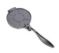 Haofy Presse à Tortilla en Fonte de 6,3 Pouces, Machine à Quesadilla Robuste, Presse à Main en Alliage d'aluminium pour Pains Plats Faits Maison Rotis Empanadas, Outil de Cuisine Antirouille (BLACK)