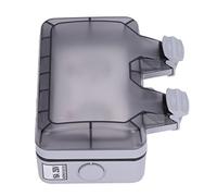 Haofy Prise Extérieure Allemande Résistante aux Intempéries IP66, Boîte de Couverture étanche avec Corps Résistant aux Chocs pour Buanderie Sous-sol 250V