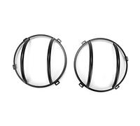 Haofy Protecteur de Couvercle de Feu Arrière en Fer Durable, 2 Pièces, adapté à la JK 2007 - 2017, Protection Anti-Usure (Black)