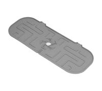 Haofy Protecteur d'évier, Tapis de Robinet en Silicone Réutilisable, Collecteur de Gouttes Réglable pour la Cuisine et la Salle de Bain (GRAY)