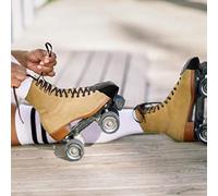 Haofy Protège-orteils pour Patins à Roulettes, Cuir PU, Conception à 4 Trous, équipement de Protection pour Patins à Roulettes (YELLOW)