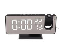 Haofy Radio FM LED Réveil Numérique Intelligent Réveil à Projection Numérique LED pour Chambre à Coucher Réveil à Projection Numérique LED (Lettres Blanches)